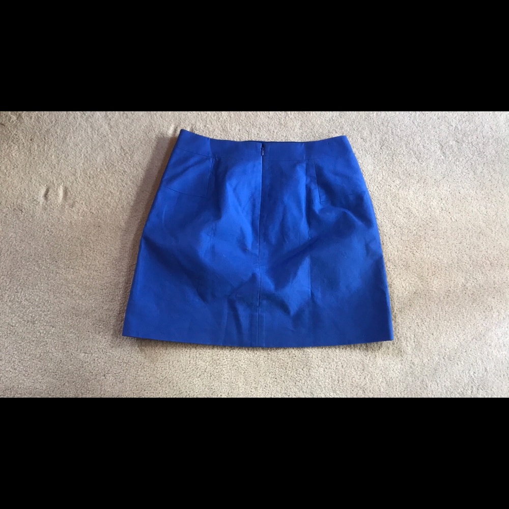J.Crew Royal Blue Mini Pencil Skirt.Size 4